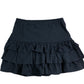 RIVER ISLAND Girls Black Frill Skirt Size 11 12 Years Heart Detail