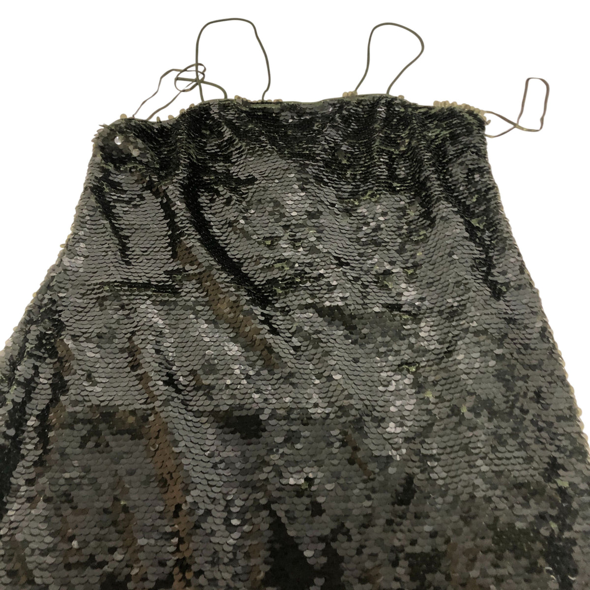 Sequin Midi Dress Women's Evening Party Wear Green Slip UK16