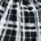 Blouse Size 10 Women's Black White Check Pattern Long Sleeve Top