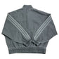 Adidas Girls Track Jacket 6-7 Years Grey Cotton Full Zip Athletic Pullover