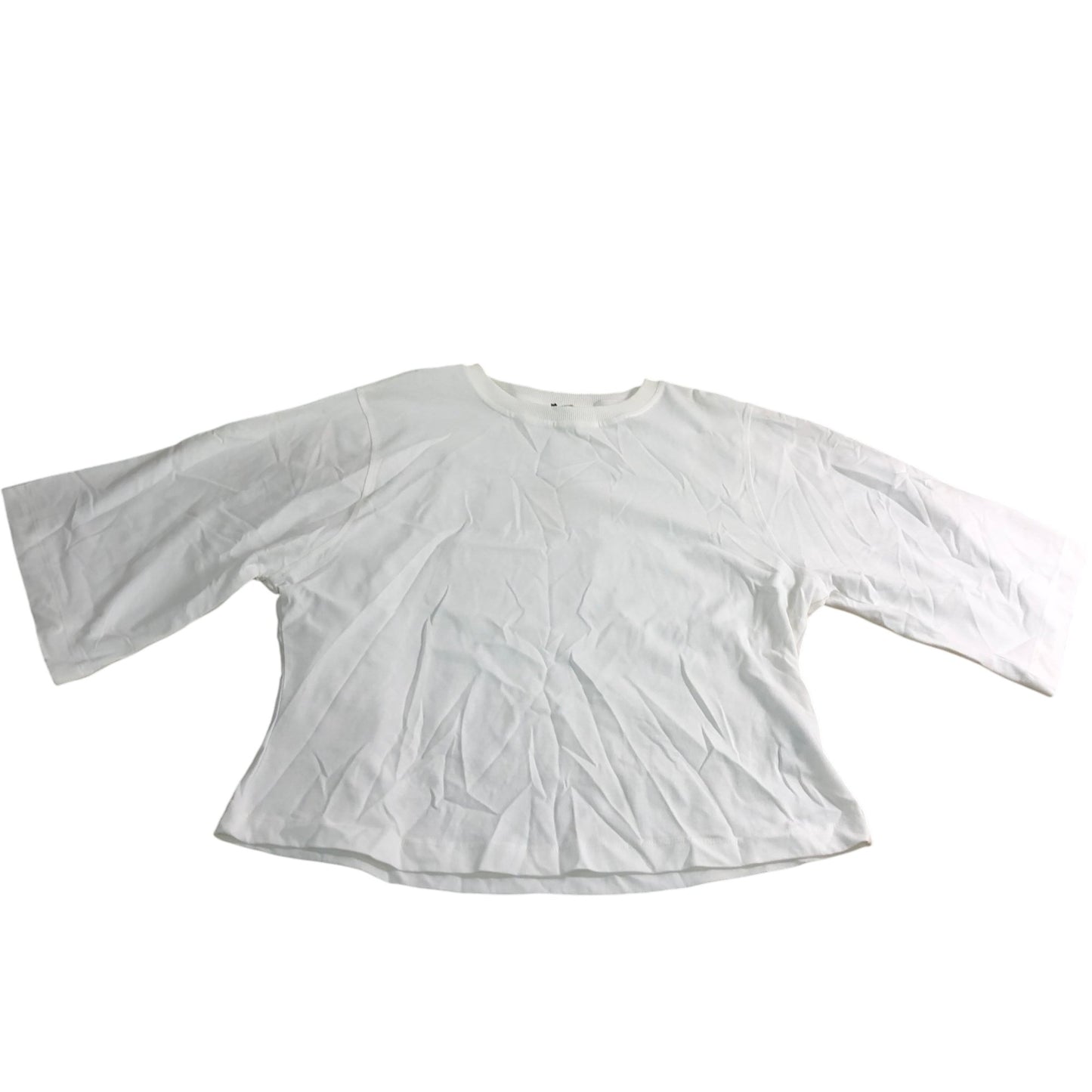 River Island White T-Shirt UK L Women's Casual Cotton Short Sleeve Top