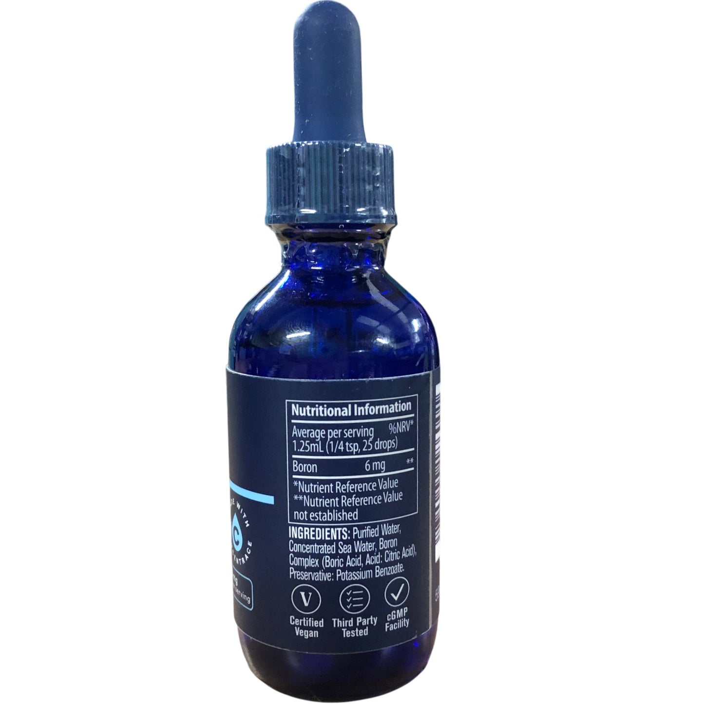 TRACE Ionic Boron 59ml Food Supplement 47 Day Supply 6mg Per Serving Vegan