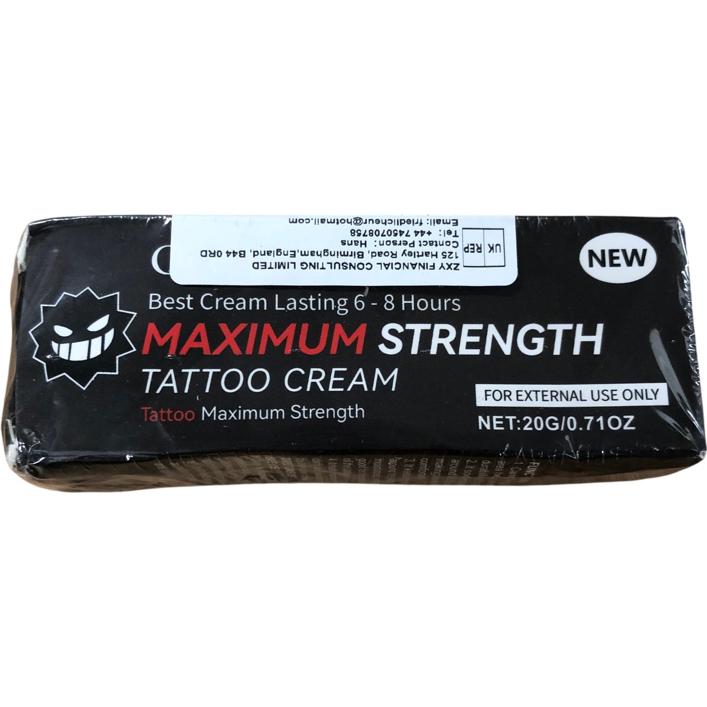 Oceacura Maximum Strength Tattoo Cream 20g Best Cream Lasting 6 to 8 Hours