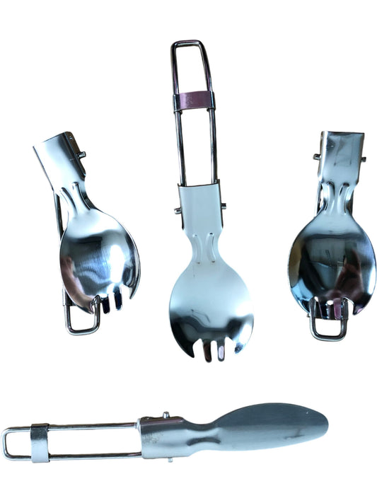 Camping Cookware Set Stainless Steel Portable Cookware Camping Kitchen Utensils