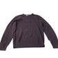 River Island Long Sleeve Sweater Ribbed Knit Burgundy Casual Wear Medium