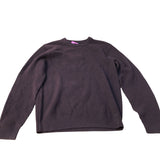 River Island Long Sleeve Sweater Ribbed Knit Burgundy Casual Wear Medium