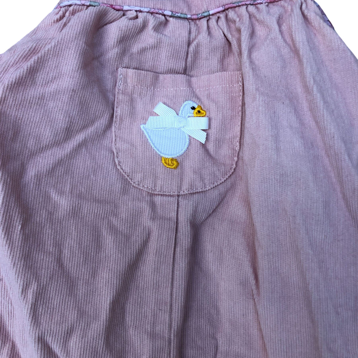 Baby Pink All In One Playsuit Duck Design Toddler Size 18-24 Months