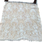 Brown Short Sleeve Turtle Neck Sweater Dress Women's Lace Trim Size M