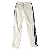 Just Don All City Sweatpants Men's Cream Comfortable Trousers Size M Ankle Zips