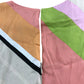 Branded UK10 Women's Colourful Sleeveless Dress Viscose Polyester Multi Stripe
