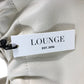 Lounge White Leather Drawstring Shoulder Bag Women's Designer Style Chic