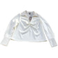 Rivers Island Studio White Satin Blouse Size 12