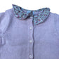 Trotters Baby Playsuit Girls Pink Wool Blend Floral Collar