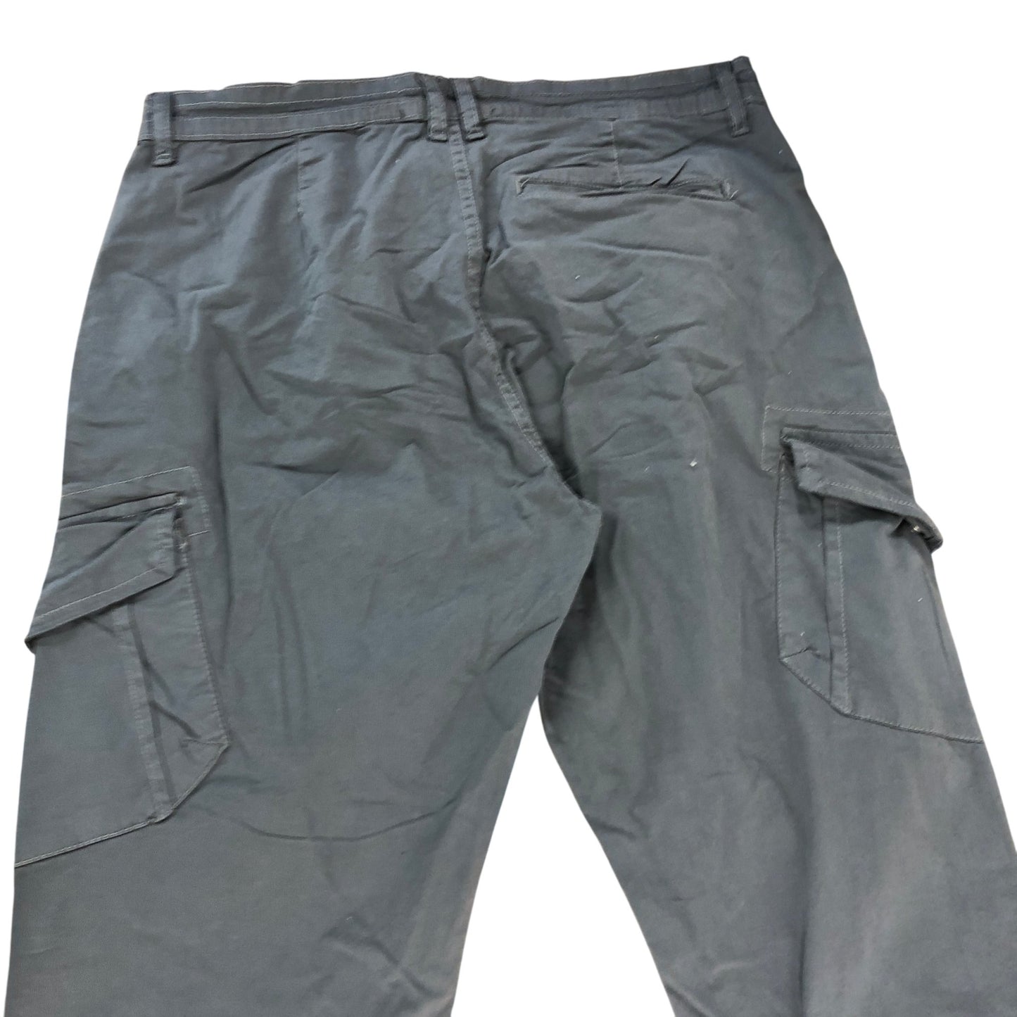 AVANT GARDE Cargo Pants 34 Men's Grey Cotton Elastane Trousers