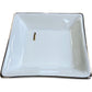 Jewellery Storage Trinket Dish Square White Gold Letter 'I'