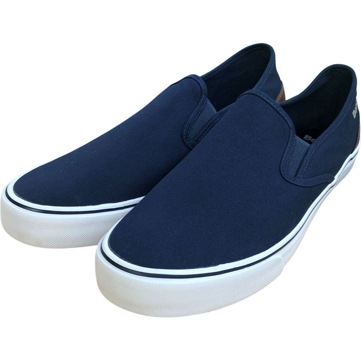 Bench Dalton Navy Slip On Shoes Canvas Sneakers Size 11