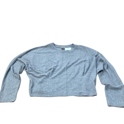 River Island Cropped Sweatshirt Women's Grey Long Sleeve Comfortable Top