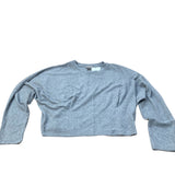 River Island Cropped Sweatshirt Women's Grey Long Sleeve Comfortable Top