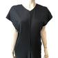 Branded Elegant Black Maxi Dress Women's Cap Sleeve V Neck UK 16