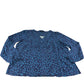 Crew Clothing Company Women's Blouse Size 14 Blue Animal Print Top