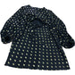 Girl In Mind Black Gold Polka Dot Dress UK18 Women's Balloon Sleeve
