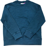 Relaxed Fit Soft Cotton Blend Dark Green Sweatshirt Size M