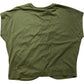 River Island Relaxed T-Shirt Size 6 Women's Olive Green Knot Front