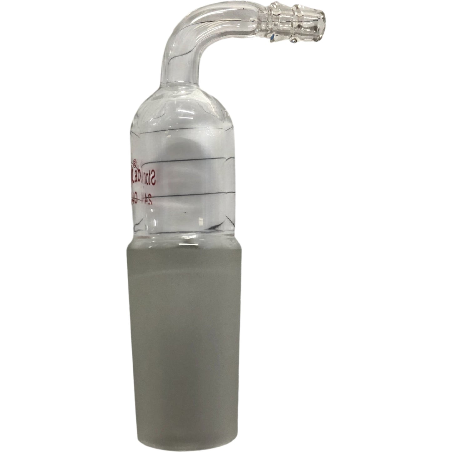 StonyLab 24/40 Inlet Adapter Glass Tube Bent 90 Degrees Medical Lab 5 Pack