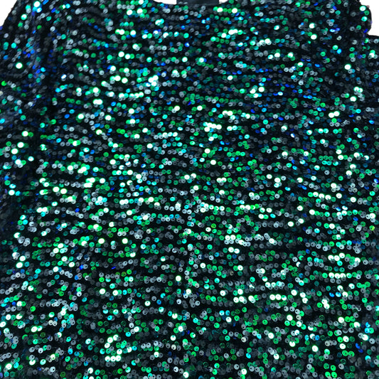 Sequined Dress UK Size 8 Women's Short Sleeve Sequin Party Dress