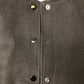Branded Varsity Jacket Black Leather Look Sleeves Style Casual UK16