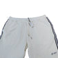 River Island Sports Shorts XXL Men’s White Textured Swimwear With Black Stripes