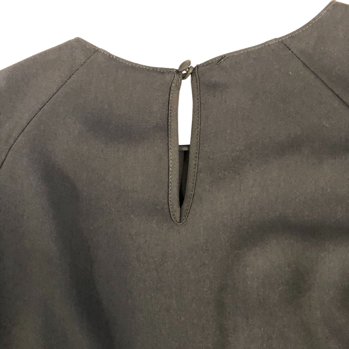 River Island UK12 Women's Black Short Sleeve Top with Button Detail