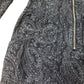 Indigo Paisley Print Denim Midi Dress With Front Zip Size 10