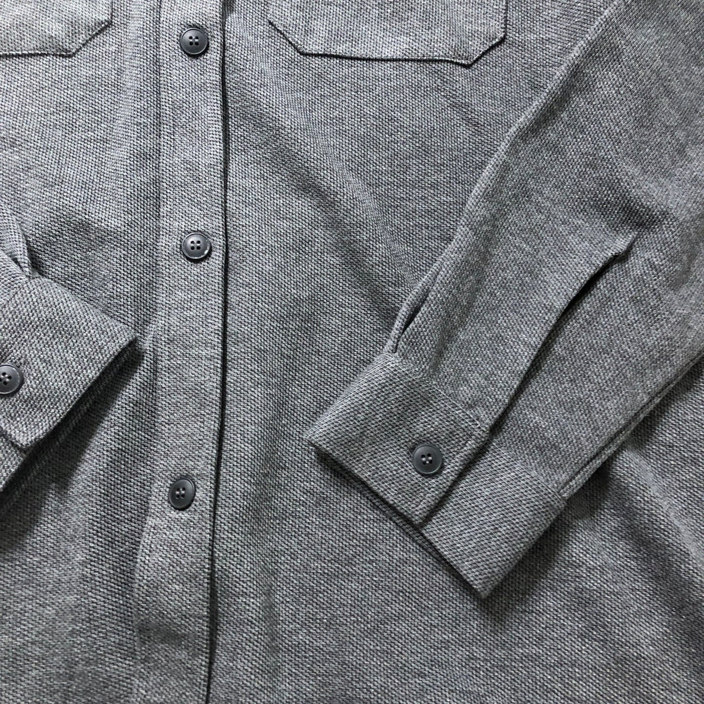River Island Casual Shirt Size M Men's Long Sleeve Button Up Grey