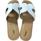 Linzi Women's Slide Sandals UK6 White Synthetic Casual Open Toe Footwear