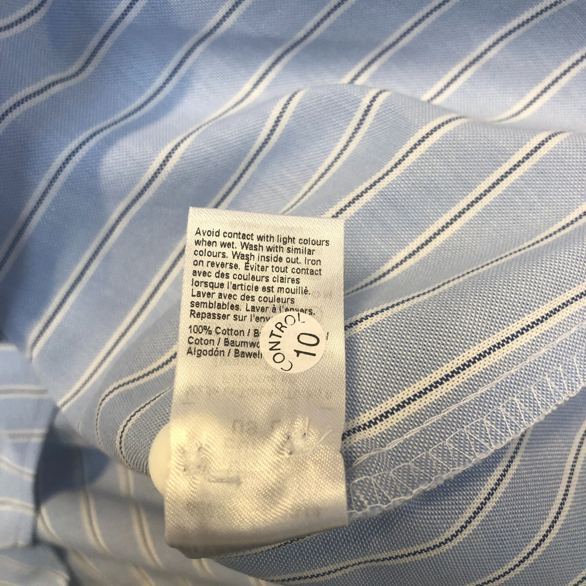 River Island Blue Striped Button Up Shirt