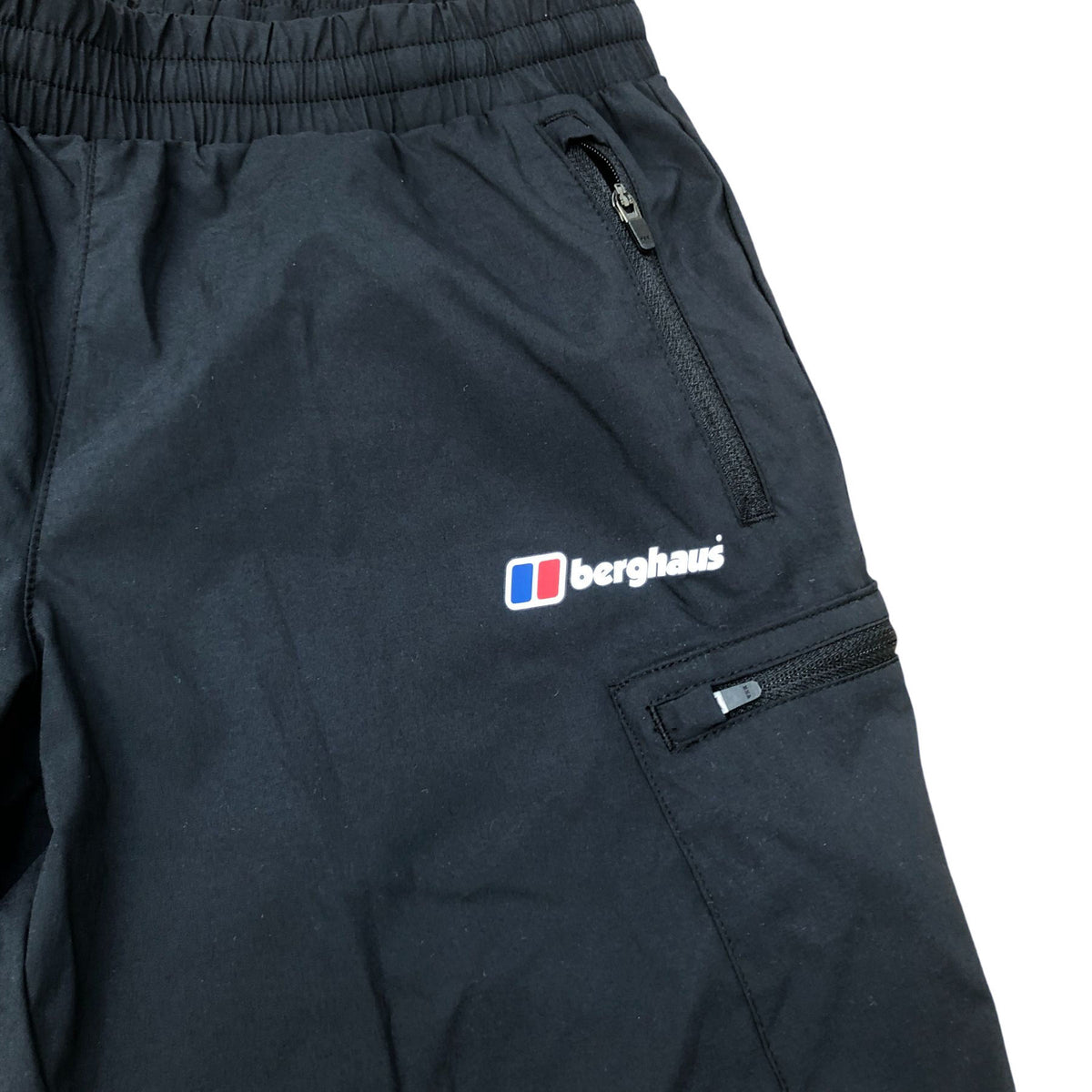 Berghaus Black Short Cargo Shorts Size 11-12 Years Adjustable Elastic Waist