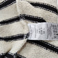 River Island Stripe Tank Top UK Large Women's Casual Knit Black Cream