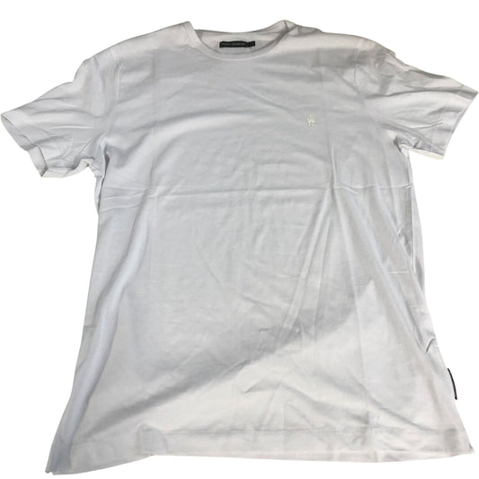 French Connection T-Shirt Men's White Cotton Short Sleeve Size L Casual Wear
