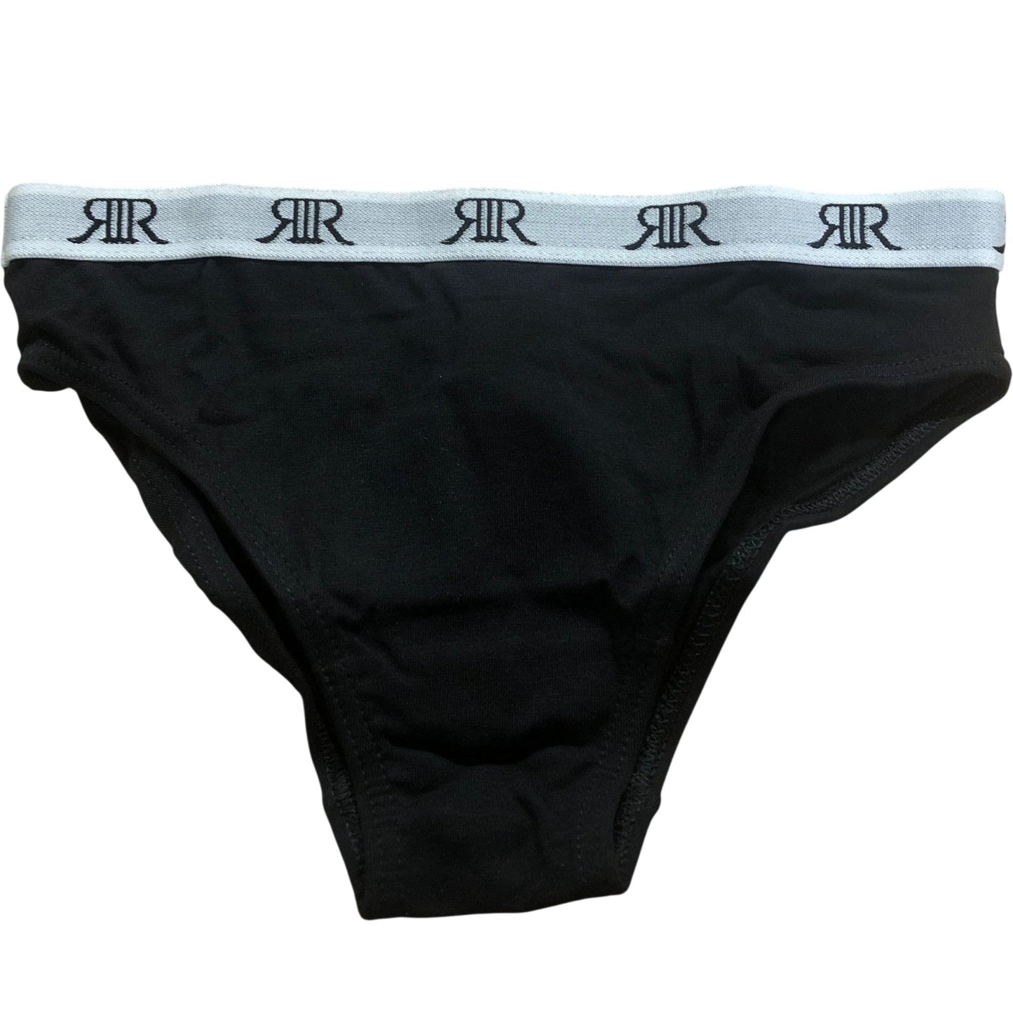 River Island Girls Briefs Size 5-6 Years Soft Cotton Black Underwear 10 Pairs