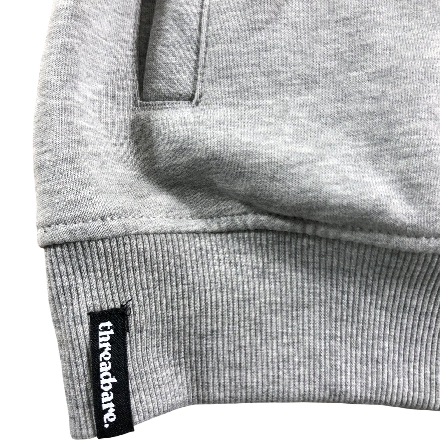 Threadbare 2XL Women's Quarter Zip Sweatshirt Grey Regular Fit Lightweight