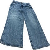 For All Mankind Scout Wide Leg Jeans Size 16 Women's Light Blue Wash Denim