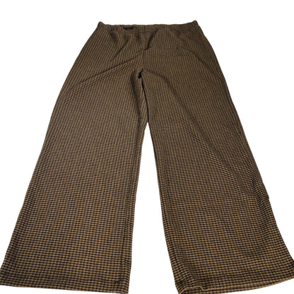 River Island Women's Trousers Houndstooth Pattern Stretch Waist