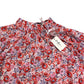 Cath Kidston Raglan Blouse UK16 Women's Floral Cotton Pink Long Sleeves