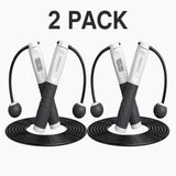 PROIRON Digital Skipping Rope with Counter Adjustable Fitness Gear Grey - 2 PACK