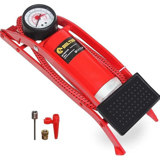 BOLTHO Foot Pump With Manometer BT5046 For Inflating Tyres Balls Air Beds