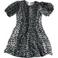 All Saints Grey Leopard Print Dress Girls Size 9-10 Short Sleeve