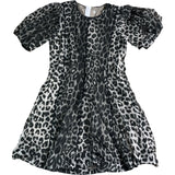 All Saints Grey Leopard Print Dress Girls Size 9-10 Short Sleeve