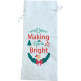 Christmas Wine Bottle Gift Bag