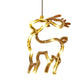 Festive Reindeer & Santa Neon Hanging Window Light Decorations